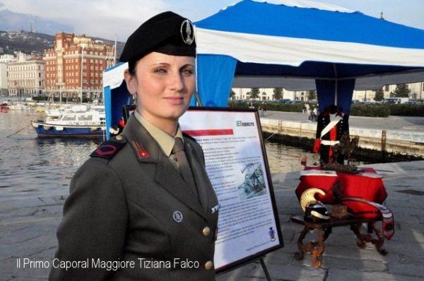 Il primo caporal maggiore Tiziana Falco